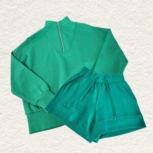 Varley Green Sweatshirt & Pullover Set